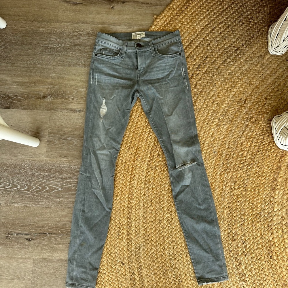 Current Elliot Distressed Women’s Jeans - Gray